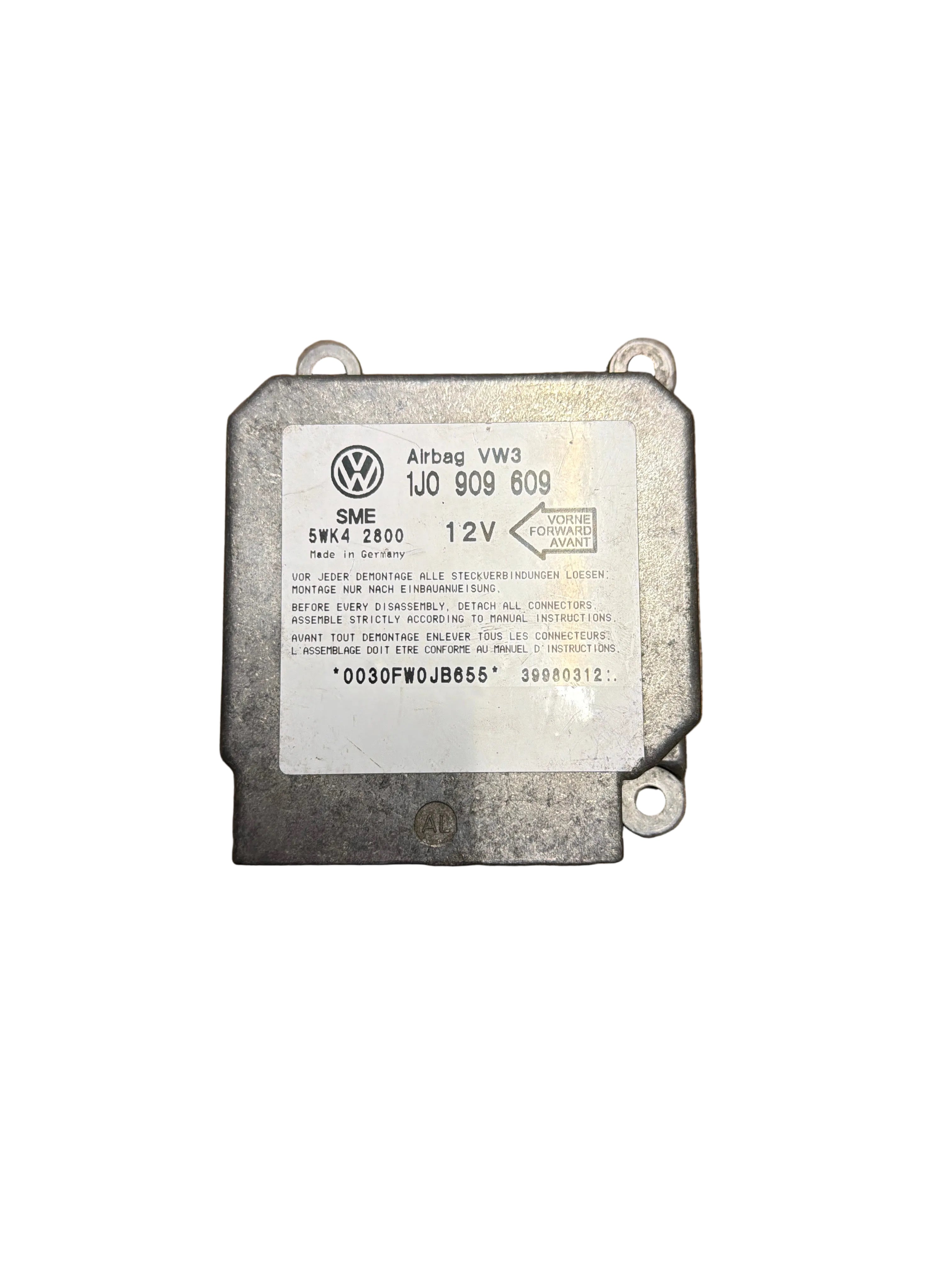 1J0909609 VW Airbag Steuergerät Original Volkswagen